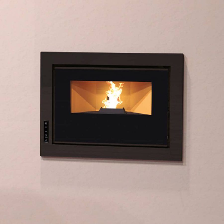 Bronpi Chimenea insertable de Pellets Bruno Slim 9.6 Kw