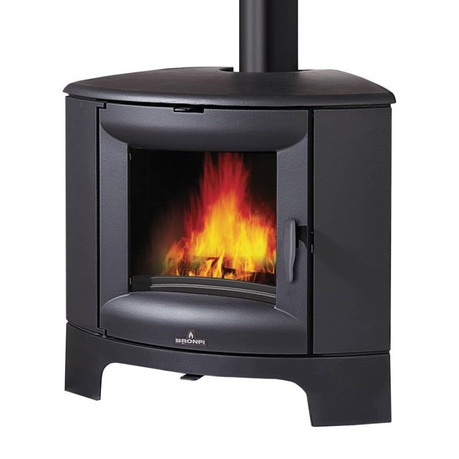 Bronpi Estufa de leña de esquina Bremen 11.5 Kw