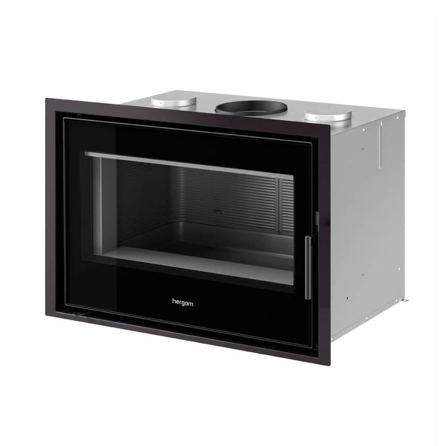 Chimenea insertable de leña C16 80 8kw marca Hergom